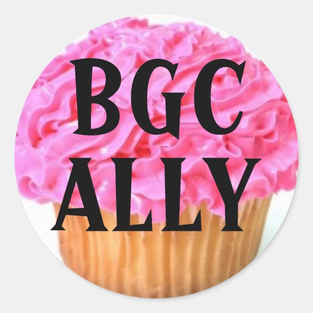 Big Girl Club Ally Classic Round Sticker (Front)
