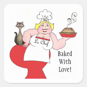 Big Girl Fun "Baked With Love!" Stickers