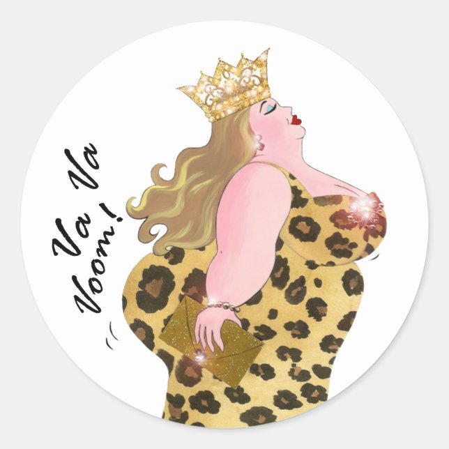 Big Girl Fun VaVa-Voom! stickers (Front)