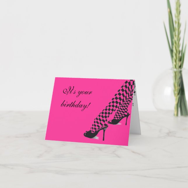 Big Girl Shoes Birthday Card (Front)