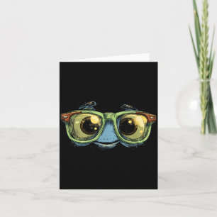 Big Glasses Face Look Card