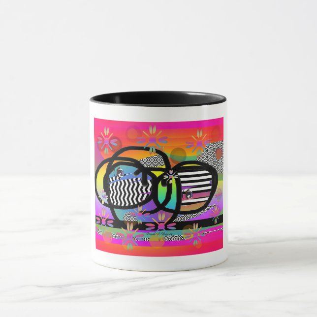 Big Glasses Funny Eyes Fun Mug (Center)