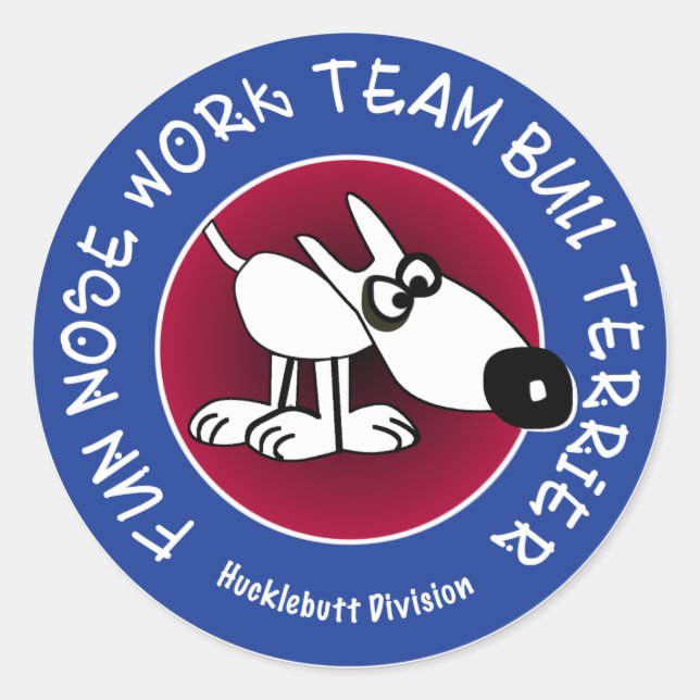 Big glossy sticker for Hucklebutt Division (Front)