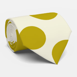 Big Gold polka dot pattern tie