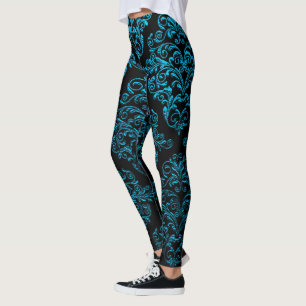 Big Gothic IV Damask Elegant Leggings