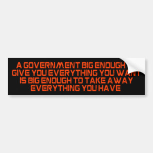big_government bumper sticker