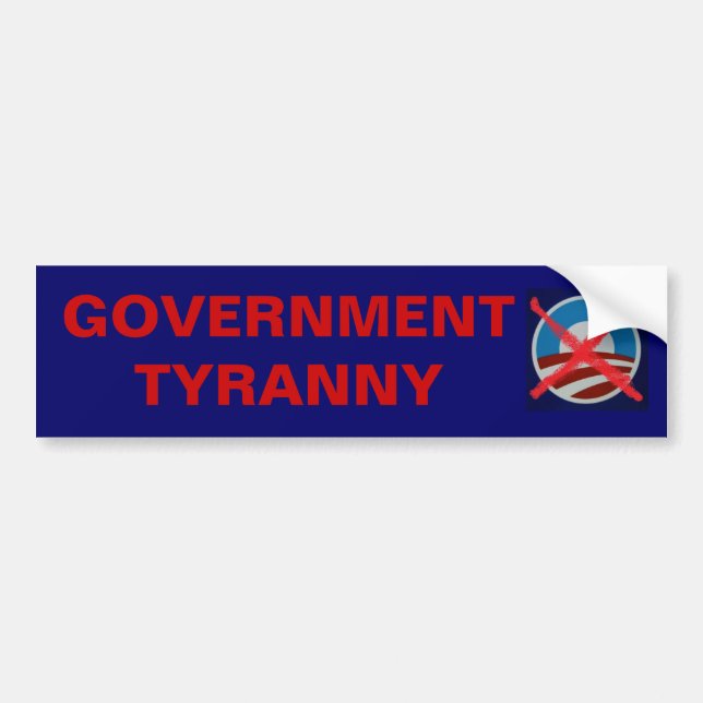 Big Government killed the US Constitution! Bumper Sticker (Front)