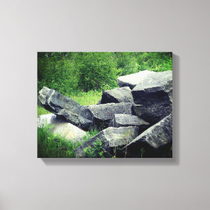 Big Granite Rocks Nature  Canvas Print