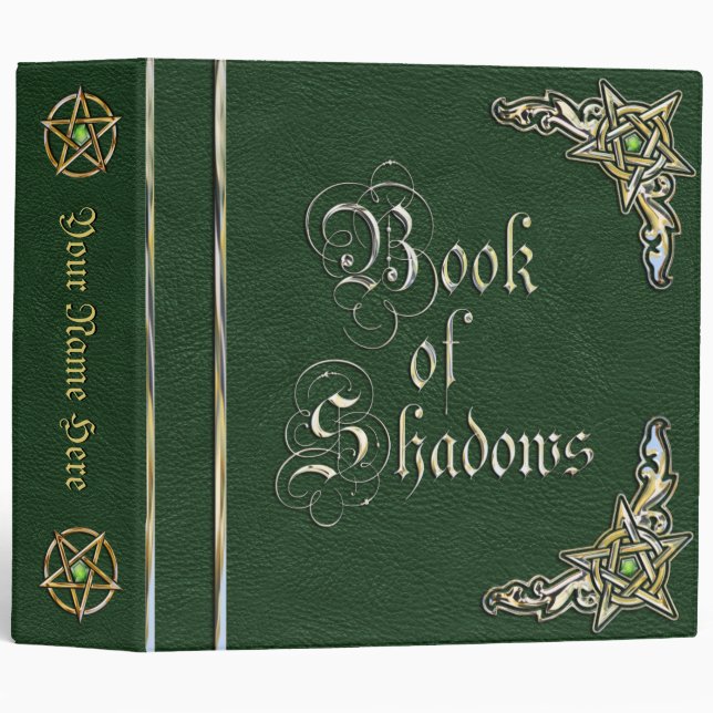 Big Green Book of Shadows Binder (Front/Spine)