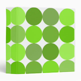 Big Green Polka Dots Binder