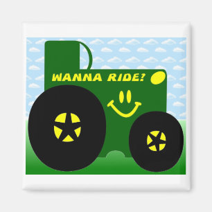 BIG GREEN TRACTOR MAGNET
