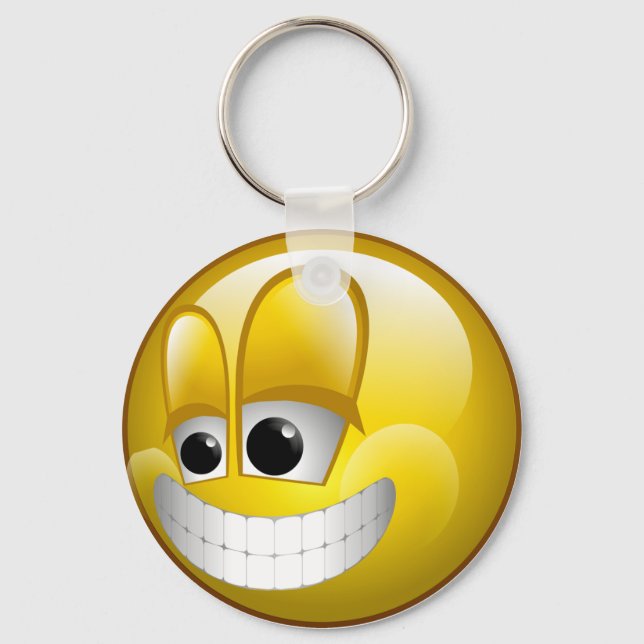 BIG GRIN FACE KEYCHAIN (Front)