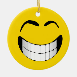 BIG GRIN FACE ORNAMENT