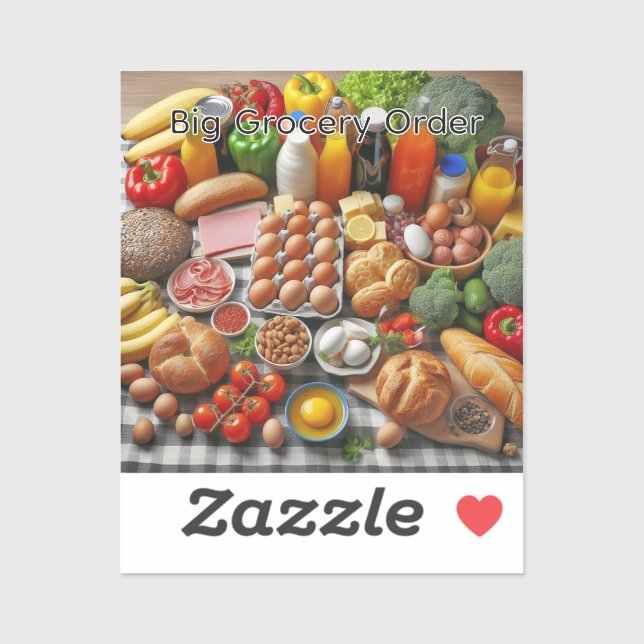 Big Grocery Order (Sheet)