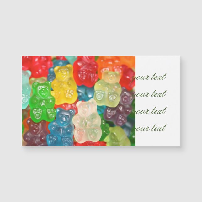 Big gummy bears pattern for big & small,candy,fun, (Front)
