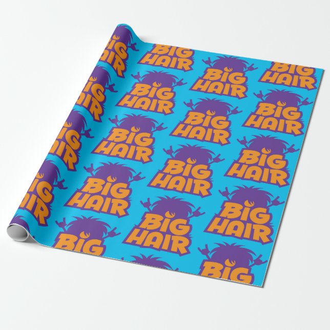 Big Hair Band Logo Wrapping Paper (Unrolled)