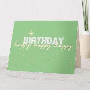 BIG Happy Birthday! Greeting Card 8.5x 11