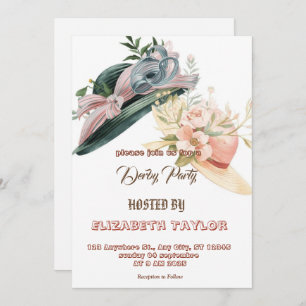 Big Hat Derby Party Invitation