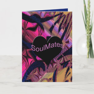 "Big Heart" Abstract soul mate greeting card.* Card