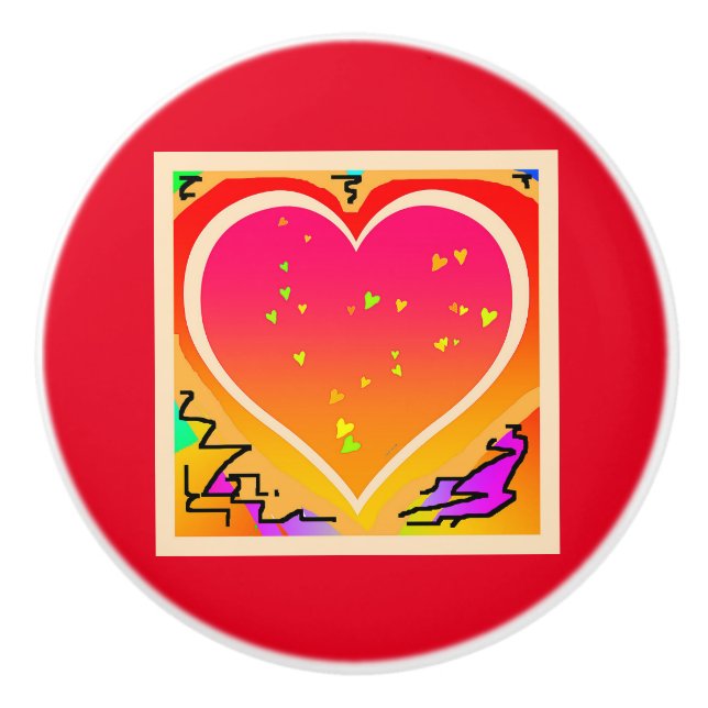 BIG HEART CERAMIC KNOB (Front)