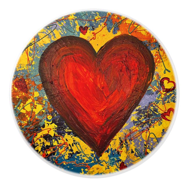 Big Heart Ceramic Pull (Front)