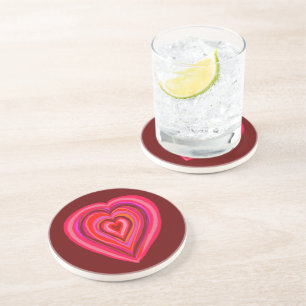 Big heart coaster