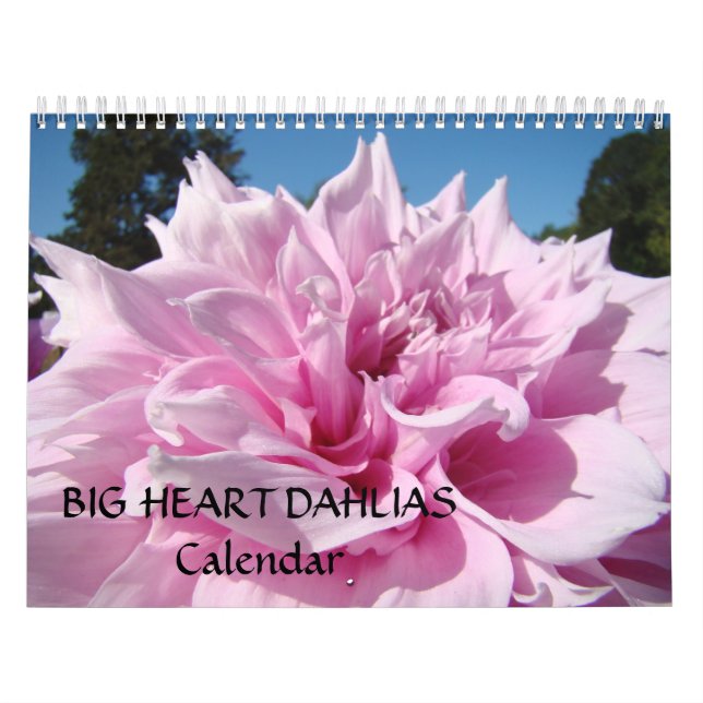 BIG HEART DAHLIAS Calendar Friends Gifts Holidays (Cover)