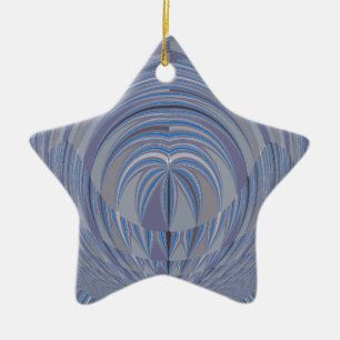 Big Heart Seamless Design Ceramic Ornament