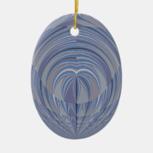 Big Heart Seamless Design Ceramic Ornament