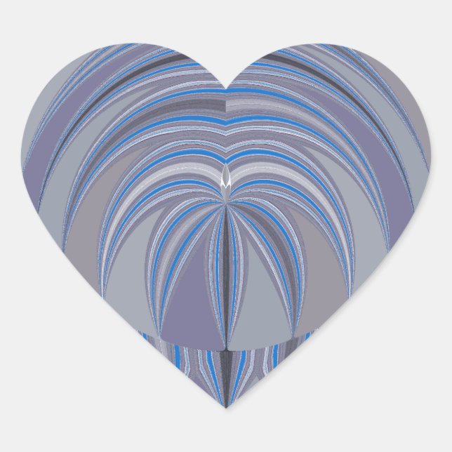 Big Heart Seamless Design Heart Sticker (Front)