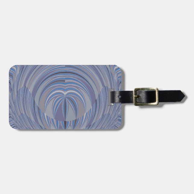 Big Heart Seamless Design Luggage Tag (Front Horizontal)