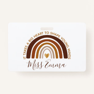 Big Heart to Shape Young Minds Teacher Badge