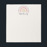 Big Heart to Shape Young Minds Teacher Notepad<br><div class="desc">Big Heart to Shape Young Minds Teacher Notepad Share the love for your lovely students or say thank you in appreciation to your favourite kindergarten or elementary school teacher with a cute gift. If you need any custom work on this card, please contact me and I will assist you right...</div>