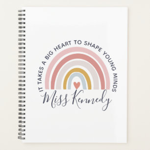 Big Heart to Shape Young Minds Teacher Planner