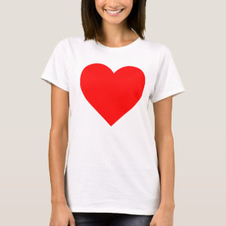 BIG HEART women's long sleeved white t-shirt