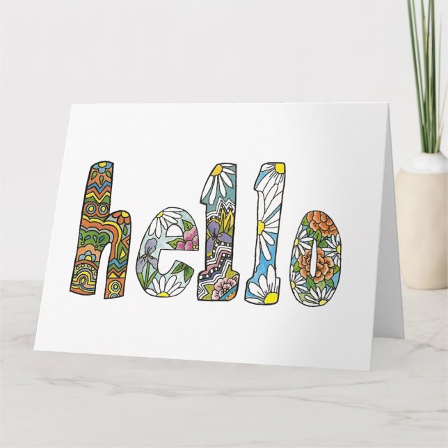 Big Hello Card (Front)