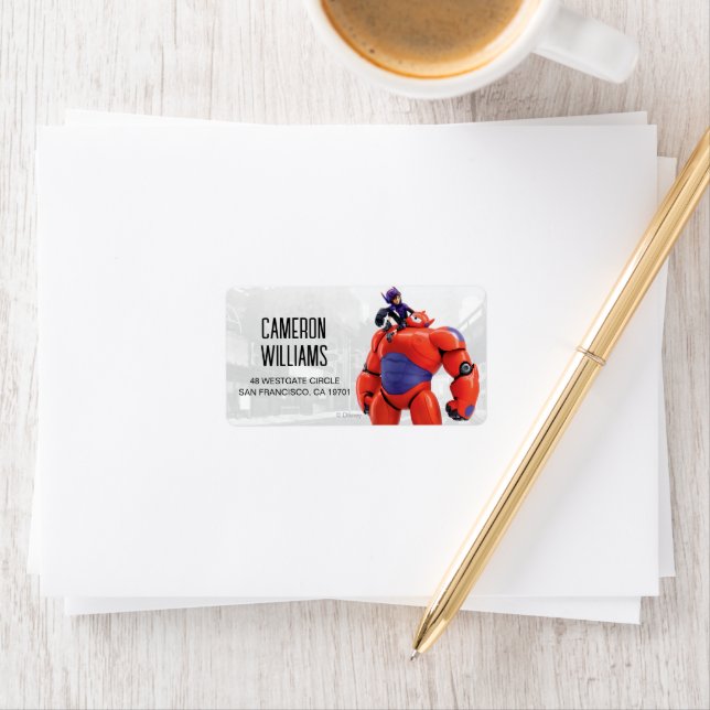 Big Hero 6 Baymax Birthday Label (Insitu)