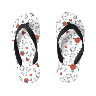 Big Hero 6   Baymax Suit Pattern Kid's Flip Flops