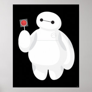 Big Hero 6   Baymax with Lollipop Poster