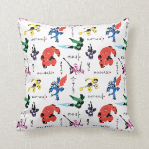 Big Hero 6 Fighting Pattern Throw Pillow