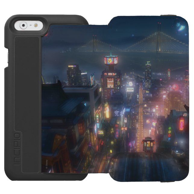 Big Hero 6 Night Sky Incipio iPhone Wallet Case (Folio Open)
