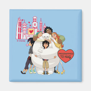 Big Hero 6 Programmed to Hug Valentine Magnet