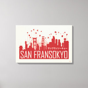 Big Hero 6 San Fransokyo Canvas Print