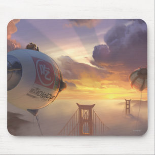Big Hero Space Ship and Bridge Mouse Pad