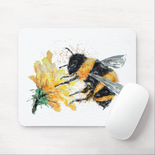 Big Honey Bee collecting Pollen Mouse Pad