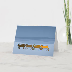 Big Horn Sheep Petroglyph Card