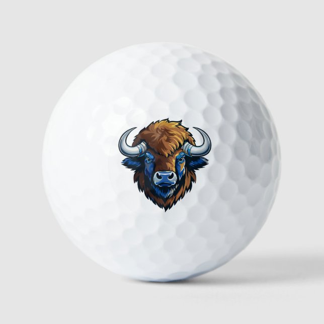 big horned bison golf balls (Front)