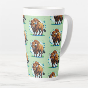 big horned bison latte mug