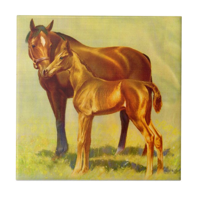 big horse little horse tile (Front)