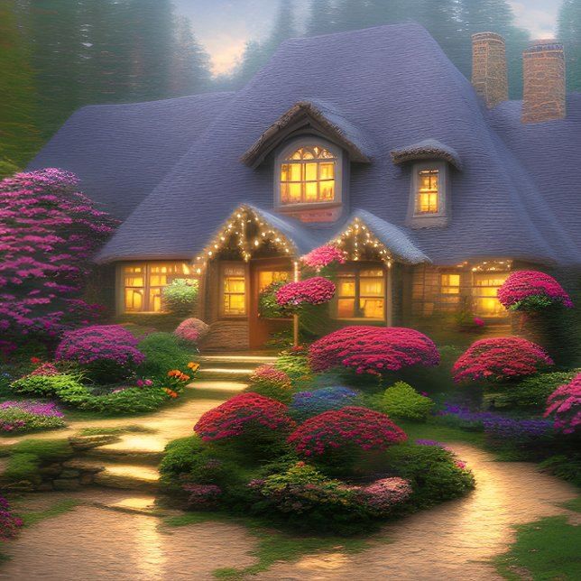 Big House in Woods Jigsaw Puzzle (Creator Uploaded)